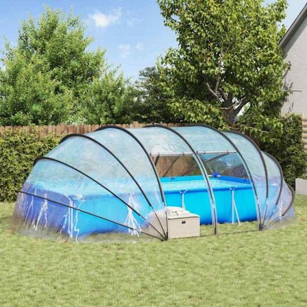 Pooltält Dome Transparent 538 x 440 x 204 cm PVC