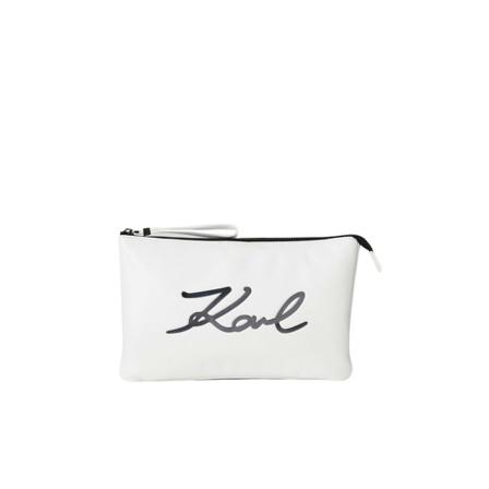 Karl Lagerfeld, Clutch Wit, Dames, Maat:ONE Size