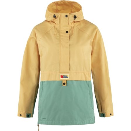 Fjällräven Vardag Anorak L - Naiset - Mais Yellow-Aloe Green - Anorakit