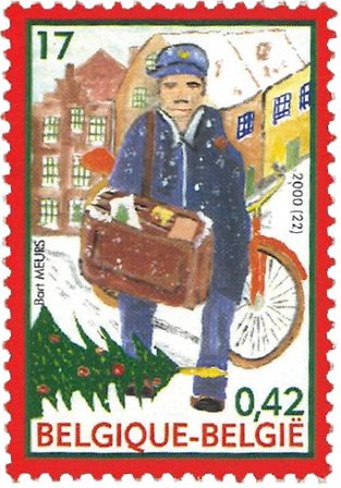 Belgien 2000 - Jul og nytår - Postfrisk frimærke