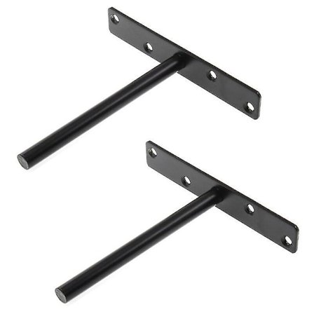 Väggmonterade Flytande Hyllfästen Industriellt Stål