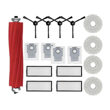 Til Qrevo Plus Udskiftning Hovedsidebørste HEPA Filter Moppeklud Støvpose Reservedele Tilbehør [DB]