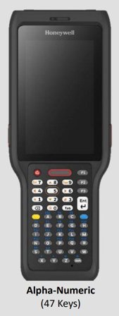 Honeywell CK62: 5G WI-FI 6E NANO ESIM 4IN 47-KEY ALPHANUMERIC 8GB/128GB SR TERM