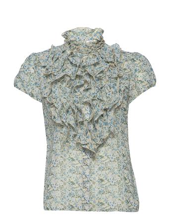 Lillysz Ss Shirt Blouses Short-sleeved Sininen Saint Tropez