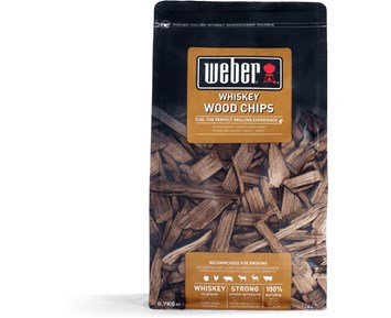 Weber Smoking Wood Chips Whiskey - Rökflis med whiskey-arom som ger smak åt grillköttet