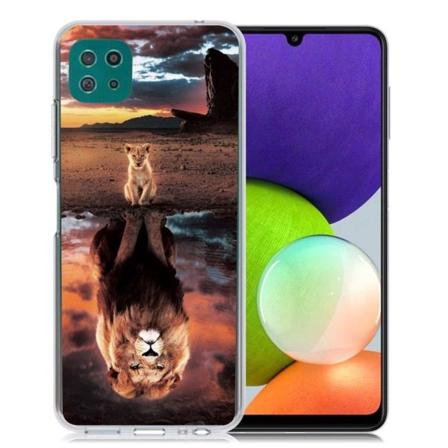Deco Samsung Galaxy A22 5G Etui - Løve Brown