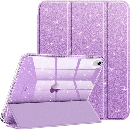 Glitter Etui til iPad 11 (2025) & 10. generation (2022) - Lilla Glitter [JSR]