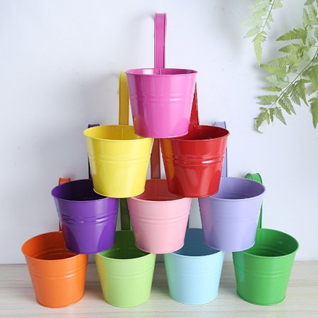 Puutarha Kukka Ruukku Ripustus Koukku Tinalla Rauta Istutusparveke Ripustus B