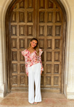 Happy Holly-High Waist Wide Suit Pants-38