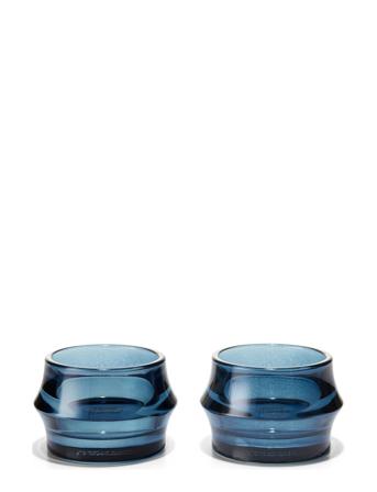 Arc Fyrfadsstage Ø7.2 Cm Mørk Blå 2 Stk. Holmegaard Blue