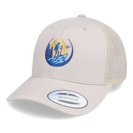 Wild Spirit - Béžová trucker Kšiltovka - Wanderlust Logo Khaki Trucker @ Hatstore