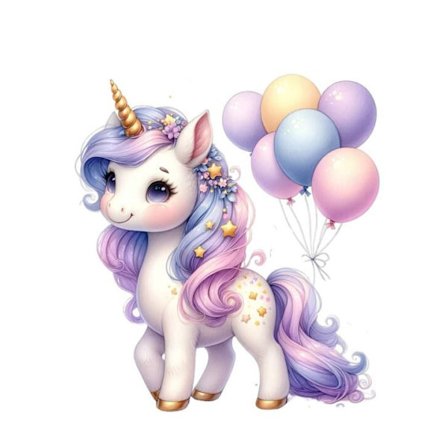 Poster med Enhörning 40x50 cm