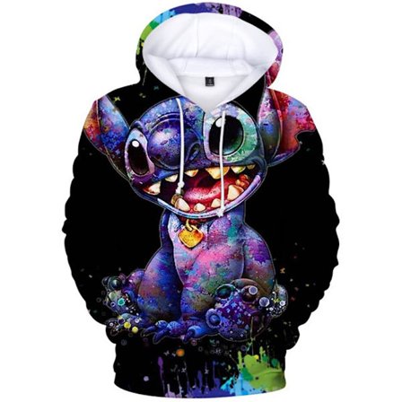 Barn Lilo Stitch Hoodies Casual Huvtröja Cartoon Jacka