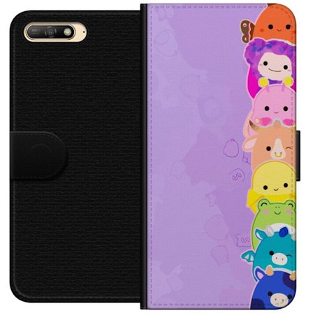 Kompatibelt Lommeboketui til Huawei Y6 (2018) Mørk silhuett av Jesus med tornekroner mot svart bakgrunn med sterk kontrast og hvit typografi