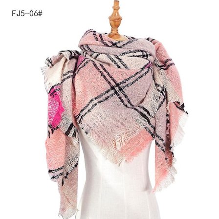 Mote-sjal og skjerf for damer, vinter, damer skjerf, pledd-skjerf for kvinner, tartan-skjerf