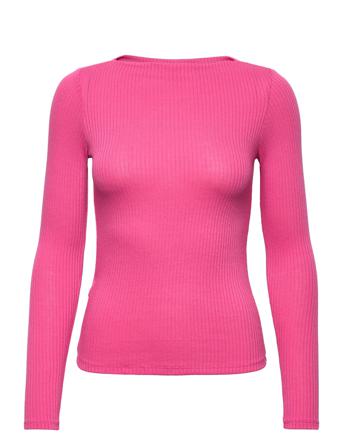 Lilobar Langærmet T-shirt Lyserød Mango