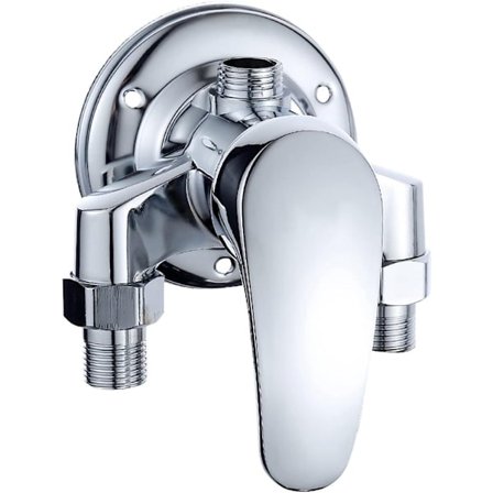 Duschblandare - G½ vattenutlopp - Keramisk ventilkärna - Badrum enkelhandtag varmt och kallt vatten blandare - Ytmonterad duschblandare