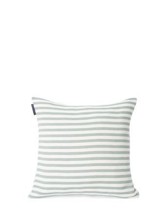 Block Striped Recycled Cotton Pillow Cover Home Textiles Cushions & Blankets Cushion Covers Vihreä Lexington Home