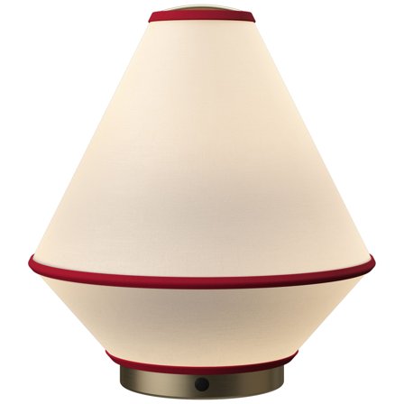 Edgeform Tafta portabel bordlampe, rød/off-white' - 'RødOff white