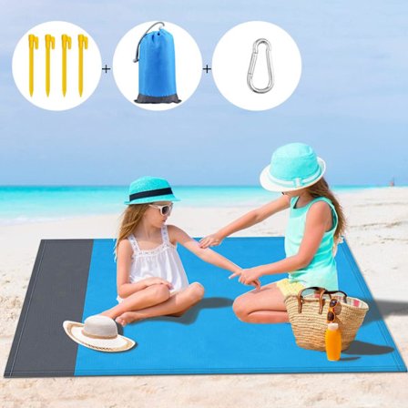 Taitettava rantamatto 210*200cm, kevyt, kannettava ja vedenpitävä