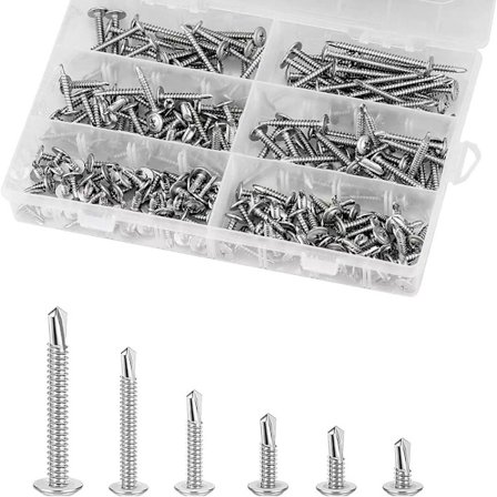 220stk Selvskjærende skruer Treskrue Hurtigskruer