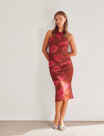 Noella Leanna Dress - Red - L