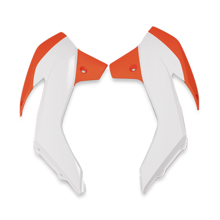 Convogliatori Radiatore Rtech Bianco-Arancio - KTM 85 SX 2013-2017
