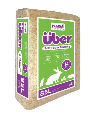 Über - Papirbasert bunnstrø 85L Hvit - Smådyr - Bunnstrø og bomateriale - Burspon - ZOO.no