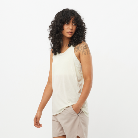 Salomon - T-Shirts Shkout Air Tank W - Icicle