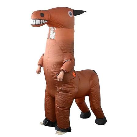 Aktiv latterhest oppblåsbar kostyme Personlige dress-up klær for voksne kvinner menn