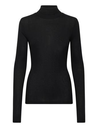 Kaffe Karonia Rollneck T-Shirt Svart