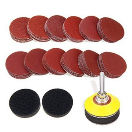 200 STK Slipeskiver Pad Kit Sandpapirsett Drill Sander