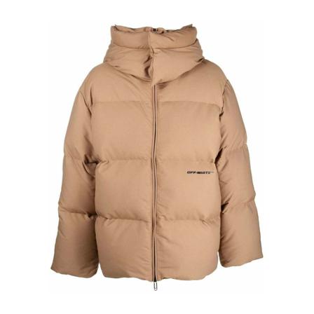 Off White, Down Jackets Bruin, Heren, Maat:L