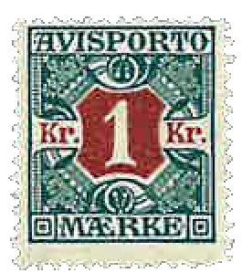 Danmark 1907 - Avisportomærke AFA 8 - Postfrisk
