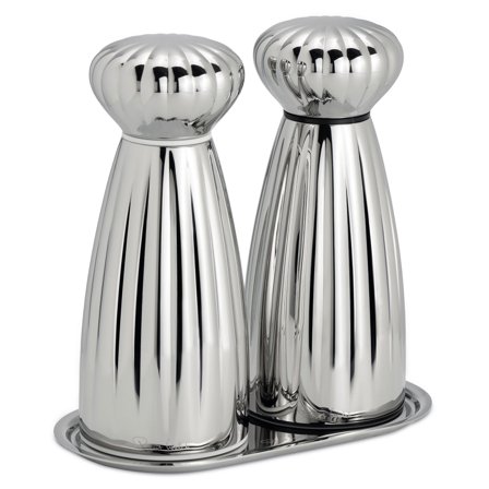 Robert Welch Palm salt- och pepparkvarn med bricka 17 cm, rostfritt stål | Matlagning > Köksredskap > Kryddkvarnar > Salt/ pepparkvarn | Bagaren och 