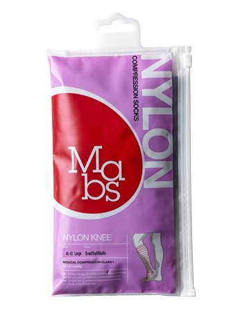 Mabs Nylon Knæstrømpe Sort Sort L, Tøj & Bolig, Strømper, Knæstrømper