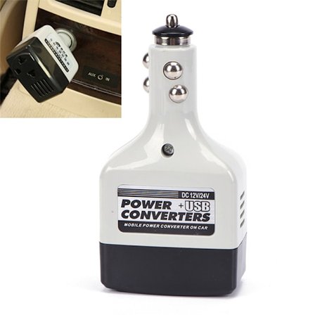 USB -auton power DC 12/24V AC 220V invertteri puhelimeen
