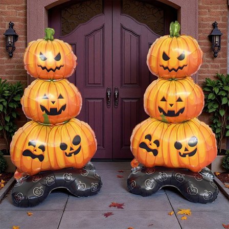 Halloween Pumpa Ballonger - Stående Halloween pumpa ballonger för fest- och högtidsdekorationer