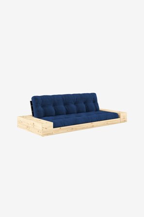 Karup Design - Base Sovesofa m. 2 sidebokser Tre-seter - Blå - Sovesofaer - Fra Homeroom