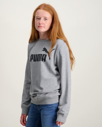 Puma ESS No. 1 Logo Crew TR B Grå Trøjer Pige - Kids Brand Store