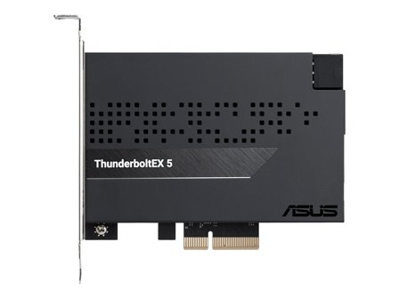 ASUS ThunderboltEX 5 expansion card dual Thunderbolt 5 USB C ports DisplayPort 2.1 PCIe 4.0
