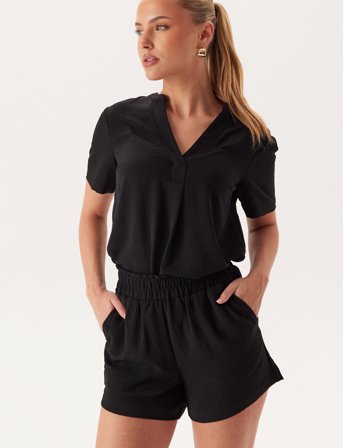 Bubbleroom Pull On Shorts - Black - XS