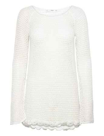 Mango | Floral Crochet Dress | S