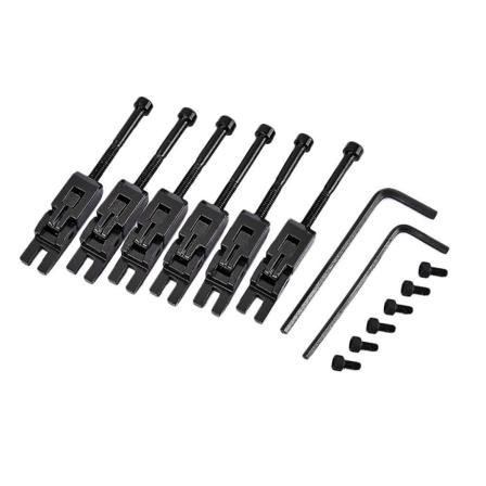 6 stk. metallgitarlåste strengsadler for Floyd-Rose Tremolo Bridge-deler