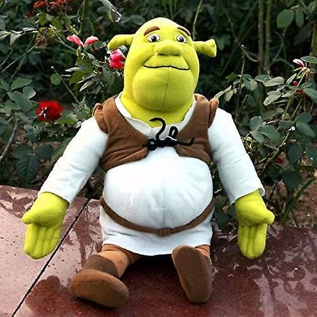 Shrek plysj, søt tegneseriefigur, utstoppet dukke, utstoppet dyr for barn, beste gaver