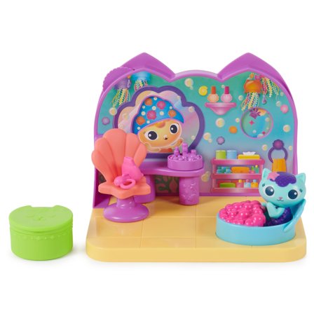 SPINMASTER Gabby's Dollhouse Deluxe Room Spielset - Wellness Raum mit Meerktzchen