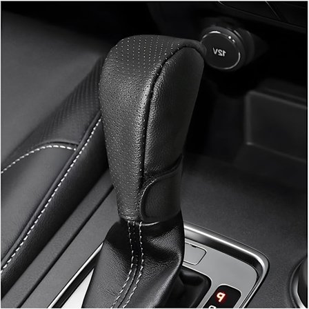 Girskiftknappdeksel, girskinnknapp, girknapphåndtaksdeksel, sklisikkert knappdeksel kompatibelt med de fleste manuelle girkasser (svart)