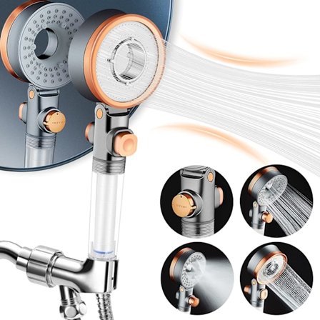 Filtrert Dusjhode med Håndholdt Sprøyte for Hud og Hår C