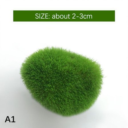 Simulert Moss Balls Akvarium Alger Fisk Reker Tank Ornament