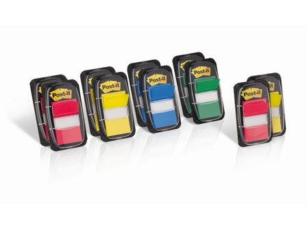 POST-IT Index 25,4x43,2mm värdep. 600/fp - Lyreco - Kontorsmaterial - Indexflikar och märkflikar - Indexflikar i plast